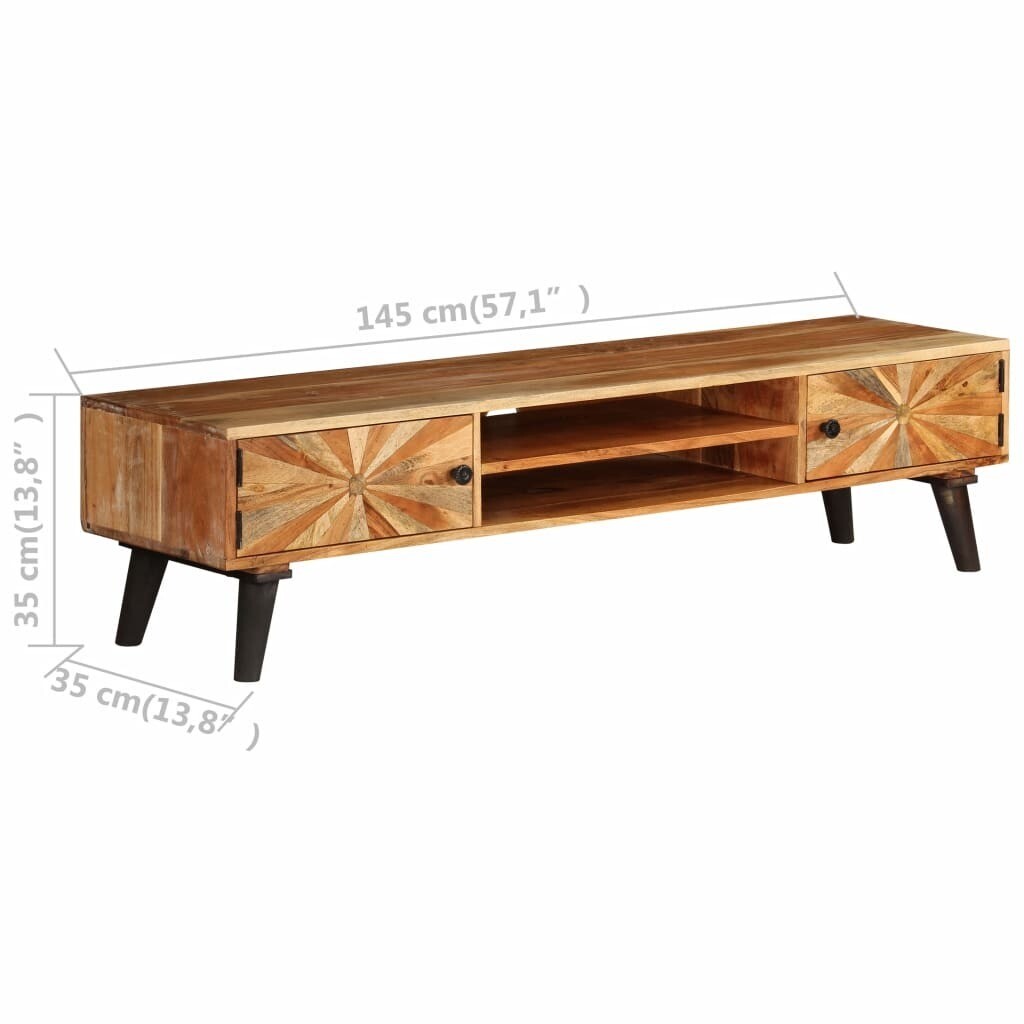 Tv Cabinet Solid Mango Wood 145x35x35 Cm 246165 In Victoria Tv Cabinet Solid Mango Wood 145x35x35 Cm 246165 In Victoria