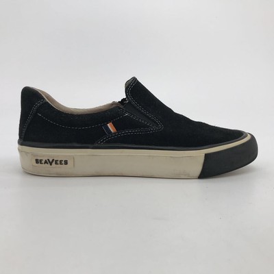 Sea Vees X Derek Lam 10 Crosby Womens Hawthorne Slip Skate Shoes Black Suede 8