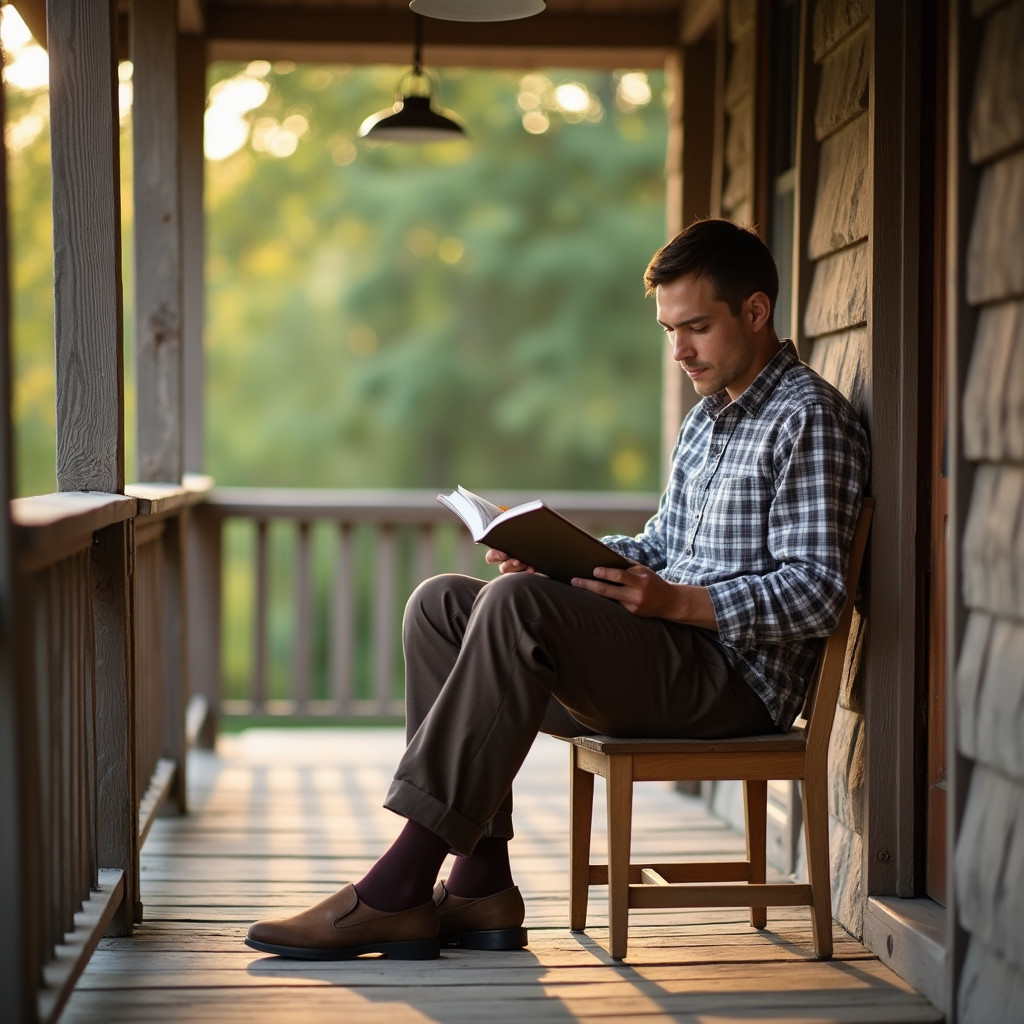 Men Bamboo 4 Pack Big &Tall Thin Soft Antibacterial Socks X Large 13-15 Khaki - Picture 3 of 6