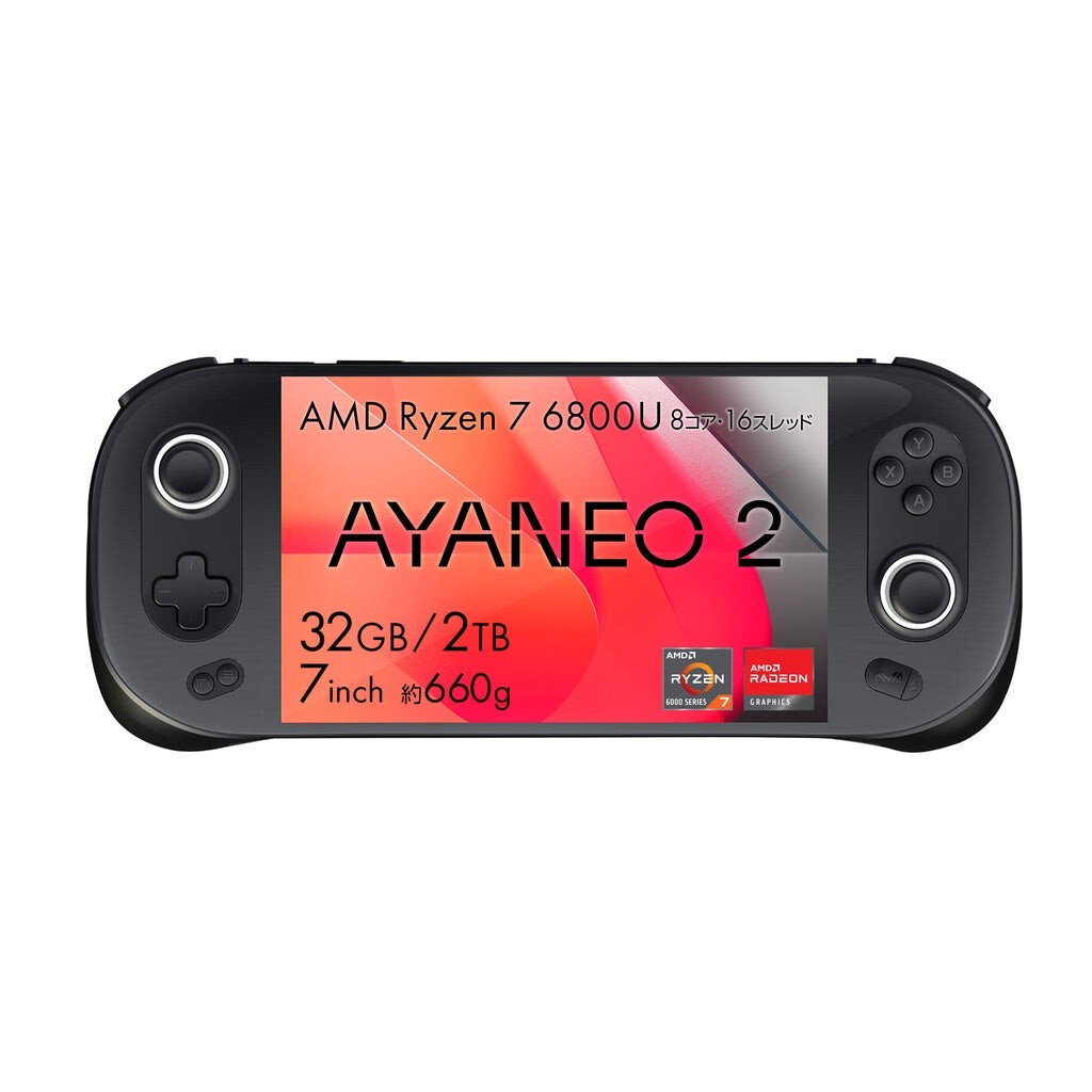 AYANEO 2 Ryzen 7 6800U 1TB 未使用品 AYANEO 2 AMD Ryzen 7 6800U 16GB Memory 1TB SSD Starry Black
