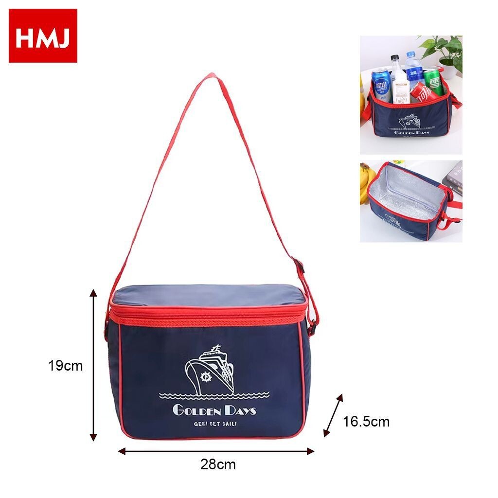 Borsa Termica 28x19x16Cm Frigo Borsetta Porta Alimenti Pranzo Spiaggia Mare hmj
