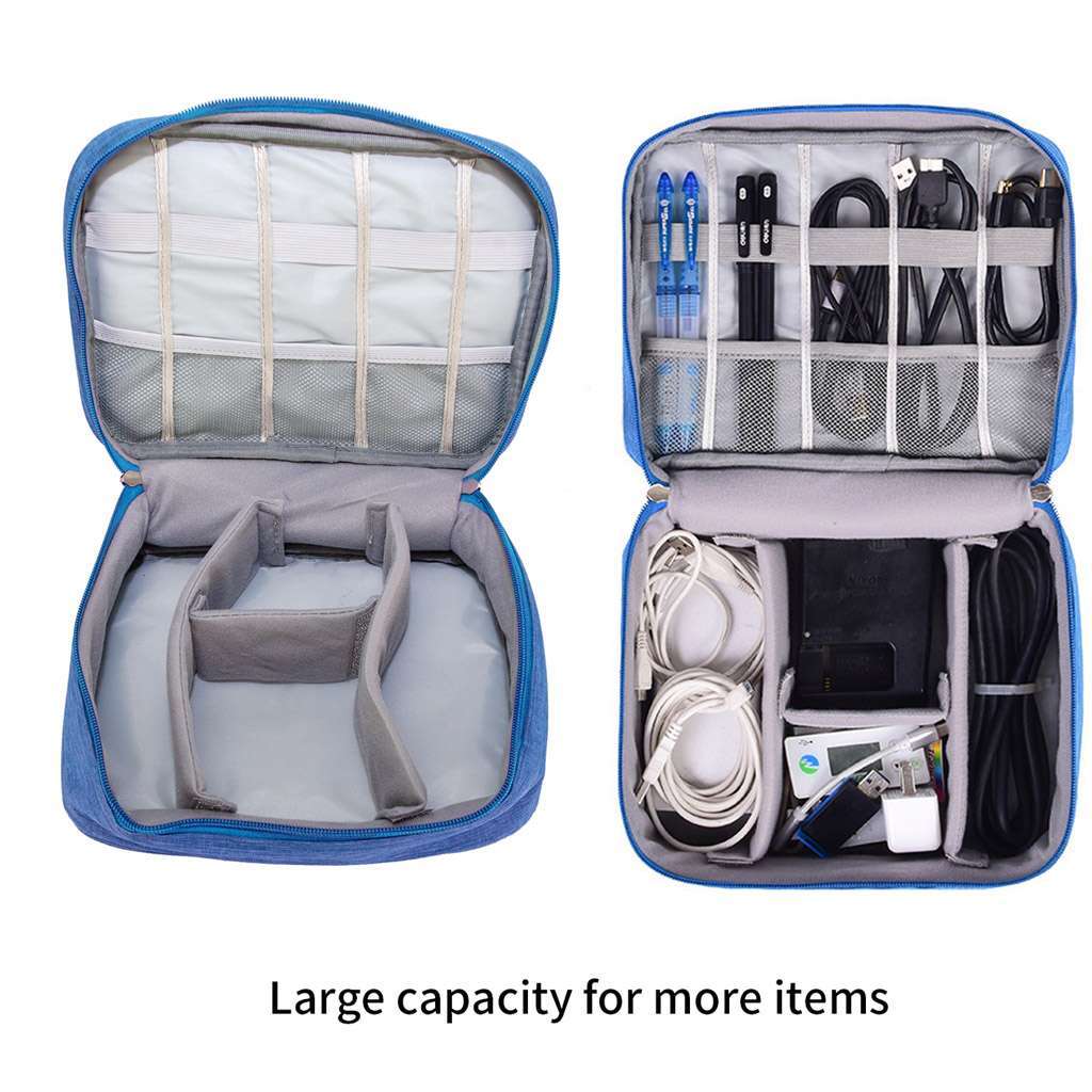 Travel Cable Bag Organizer Charger Storage Electronics USB Case Cord Accessories