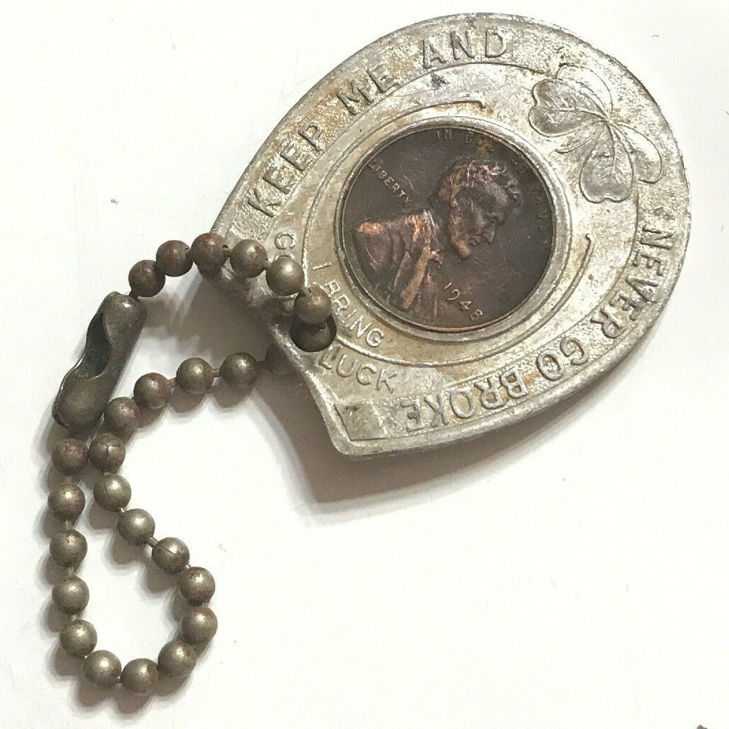 1948 Bolins Flowers Clinton Kentucky Keep Me And Never Go Broke Wheat Cent