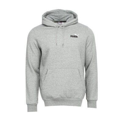 Mens Puma Medium Gray Heather ESS+ Embroidery Logo Hoodie - 4XL
