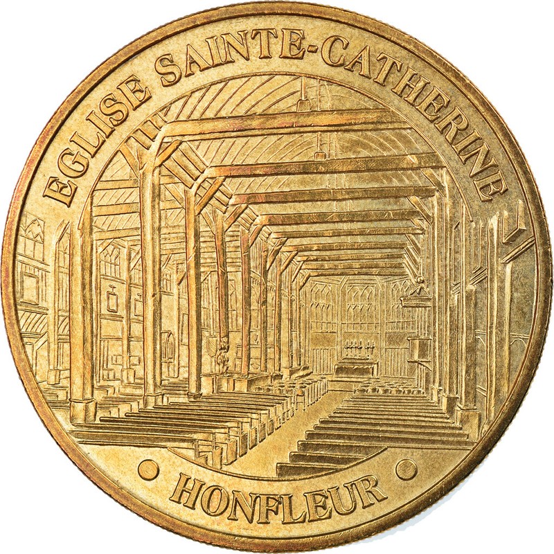 [#914362] France, Jeton, Jeton Touristique, Honfleur - Eglise Ste Catherine, Art