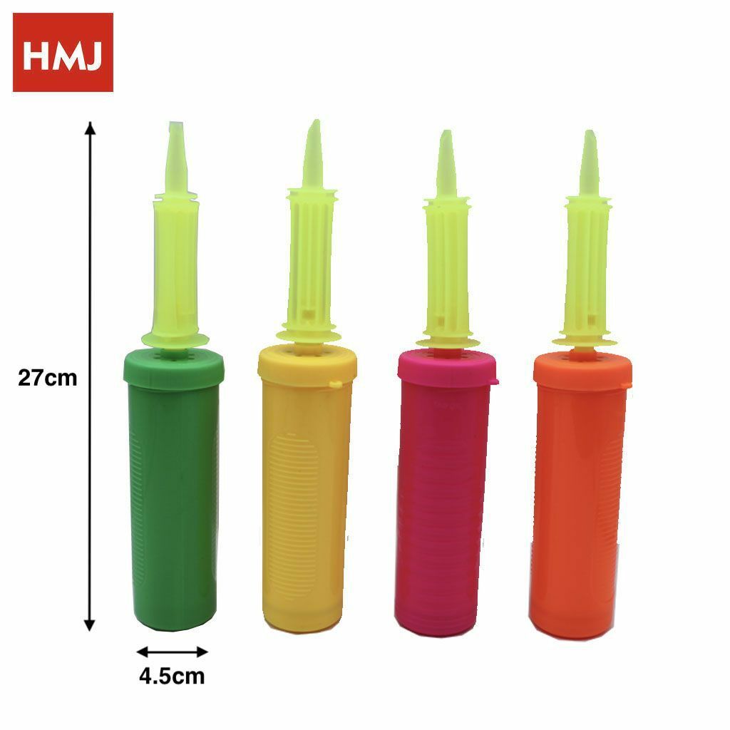 Set 12 Pezzi Pompa Gonfia Gonfiatore Palloncini Feste Party hmj