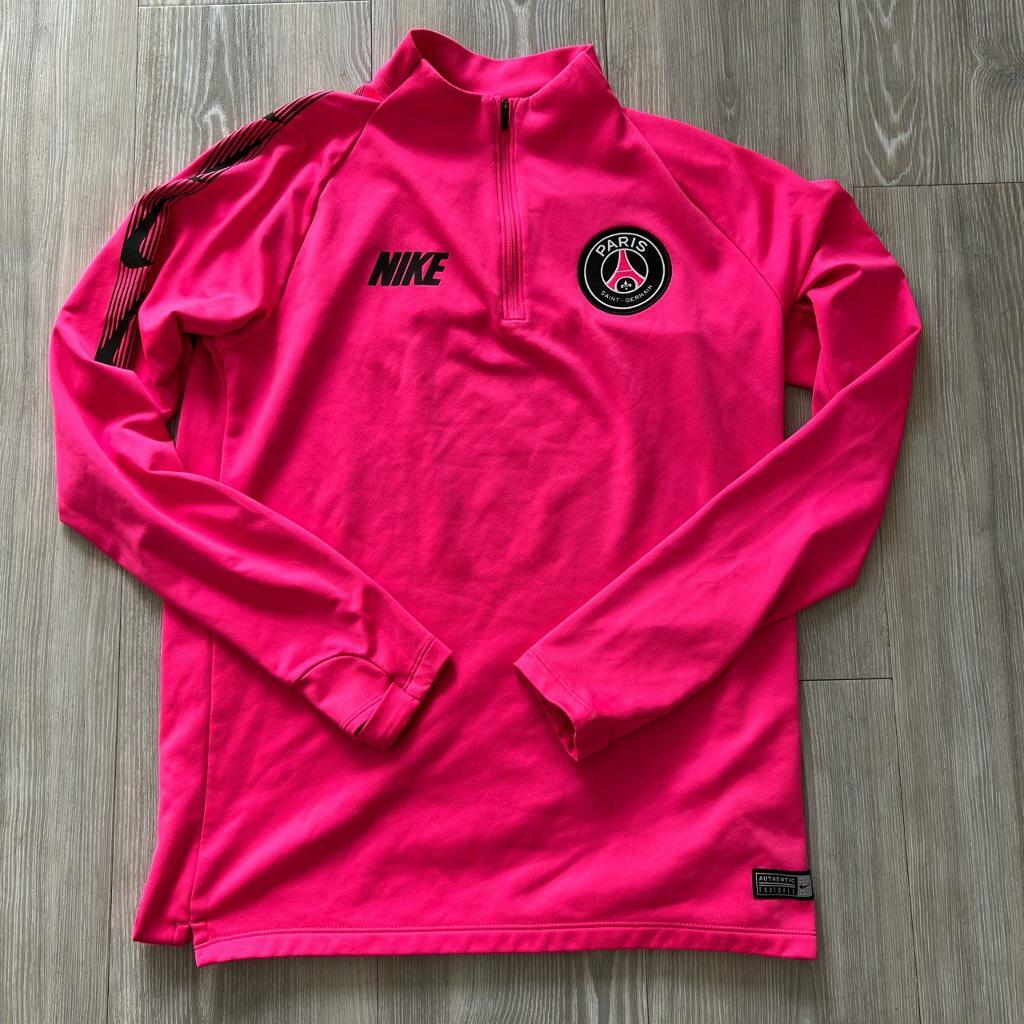 psg pink half zip