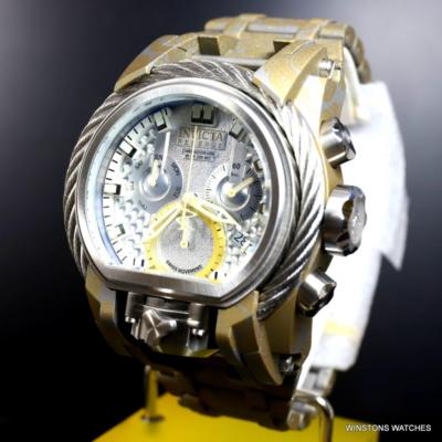 Pre-owned Invicta Reserve Bolt Zeus Magnum Hydroplated Steel 52mm Swiss Mvt Watch