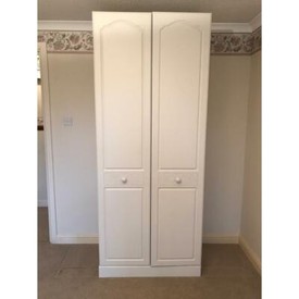 Ikea Pax Double Wardrobe With Birkeland Doors In Caerleon