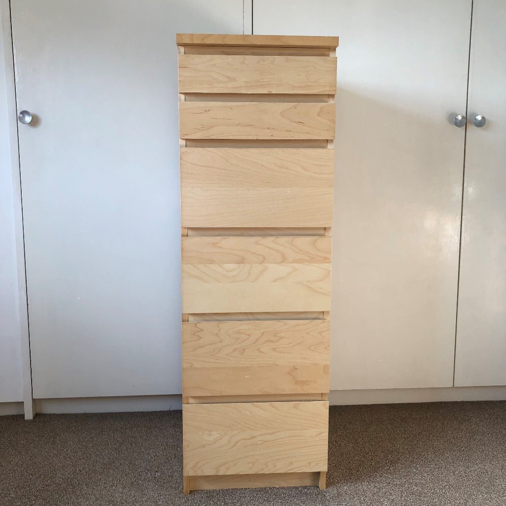 Oak 6 Drawers Tall Chest In Somerset Gumtree