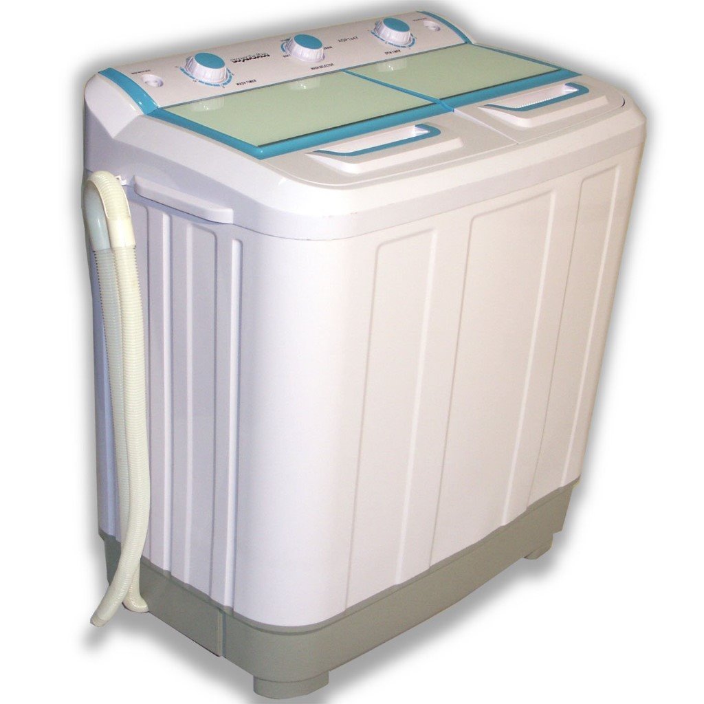 7.2KG PORTABLE ELECTRIC TWIN TUB WASHING MACHINE SPIN DRYER WITH