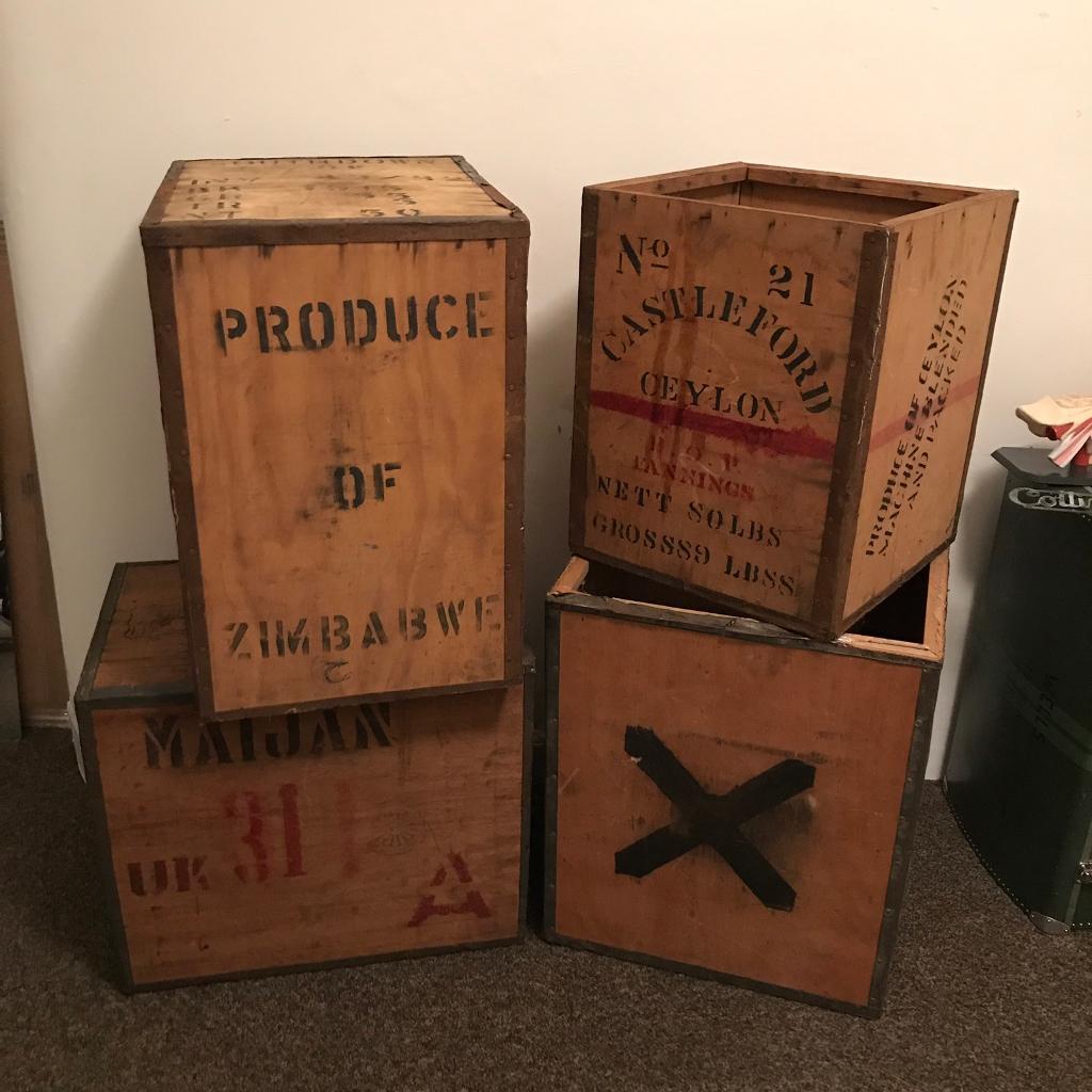 Vintage tea chests in Partick, Glasgow Gumtree
