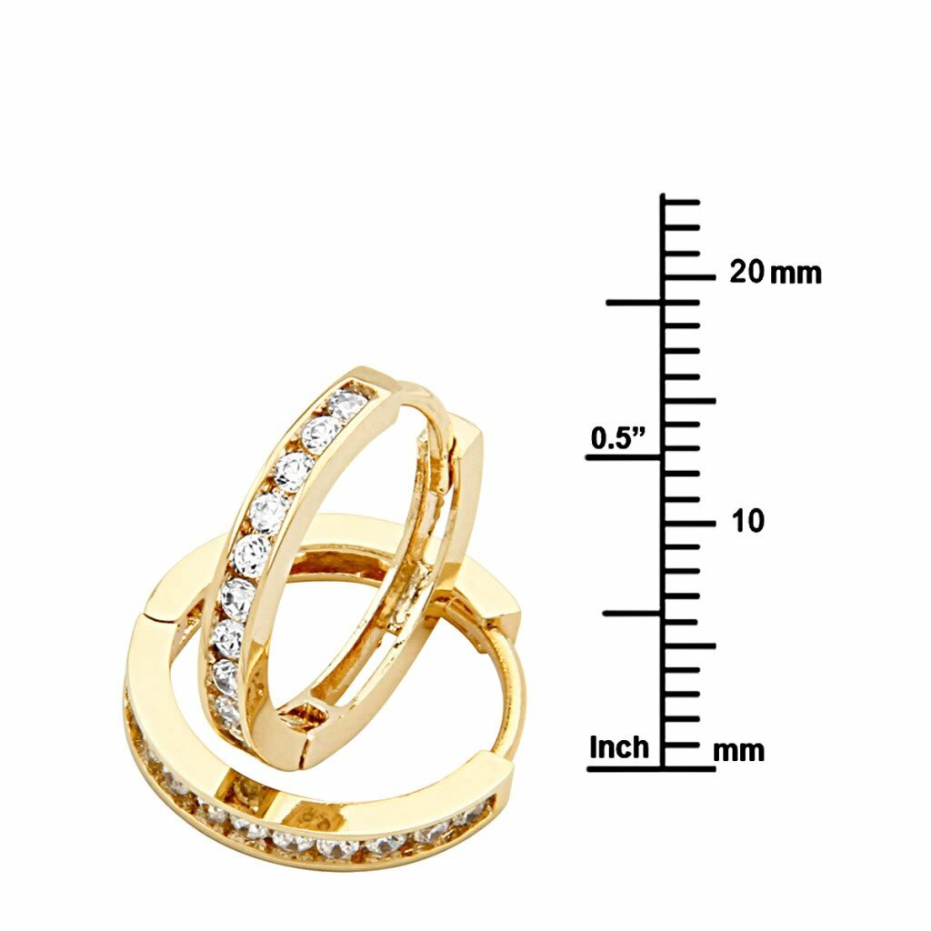 Aretes 14K Gold Flower Stud Pendientes Joyeria Fina Prendas de Moda De Oro Mujer