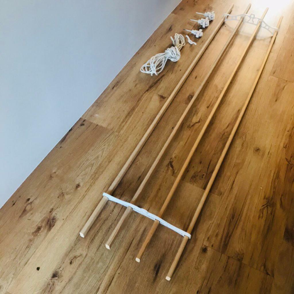 Clothes Airer Ceiling Mounted Wood And Cast Iron In St George