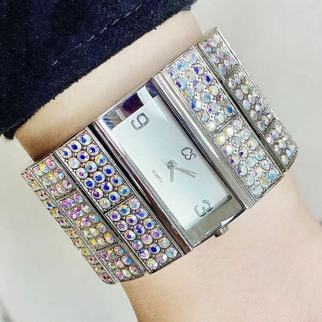 Orologio Da Polso Bracciale Cs-01 Donna Quarzo Acciaio Moda Brillantini lac
