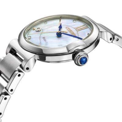 Pre-owned Citizen Silver Womens Analogue Watch L May Bells Em1070-83d