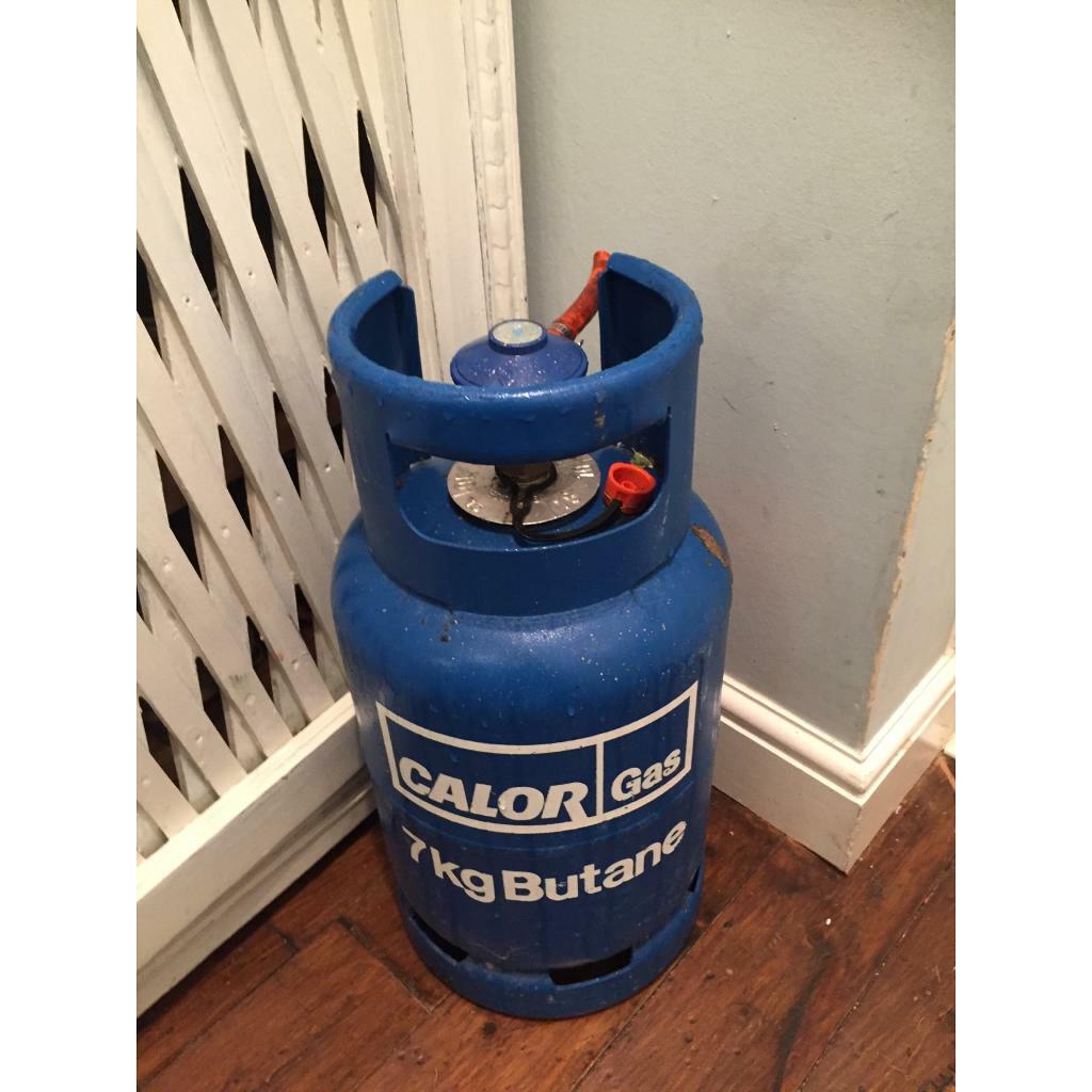 Calor 7 k butane bottle and regulator 3/4 full in Longwell Green