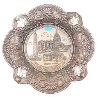 Washington DC Souvenir Small Metal Trinket Plate Saucer