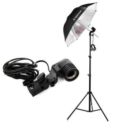 3x33"Umbrella Photography Video Studio Lighting Kit Background 4 Light Stand Set
