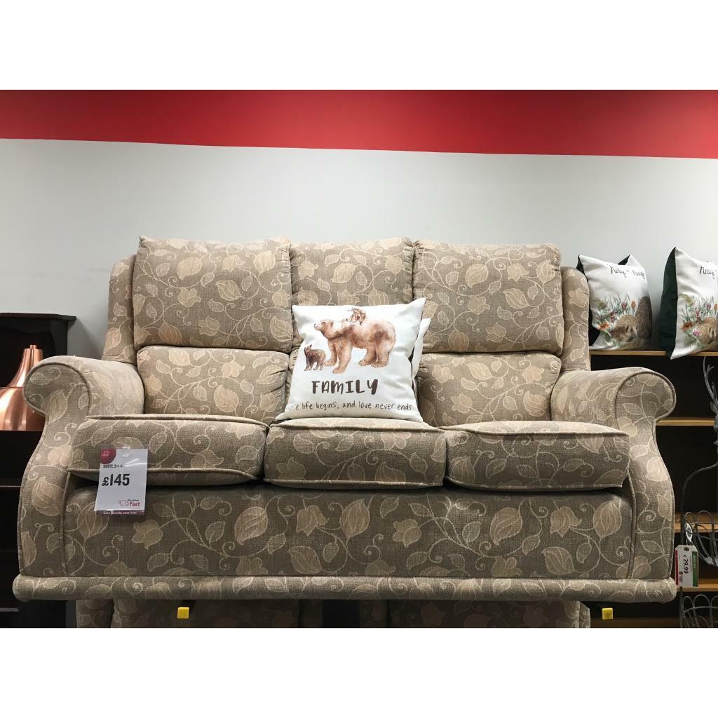 BHF Patterned Fabric Suite 3+1+1 in Walsall, West Midlands Gumtree