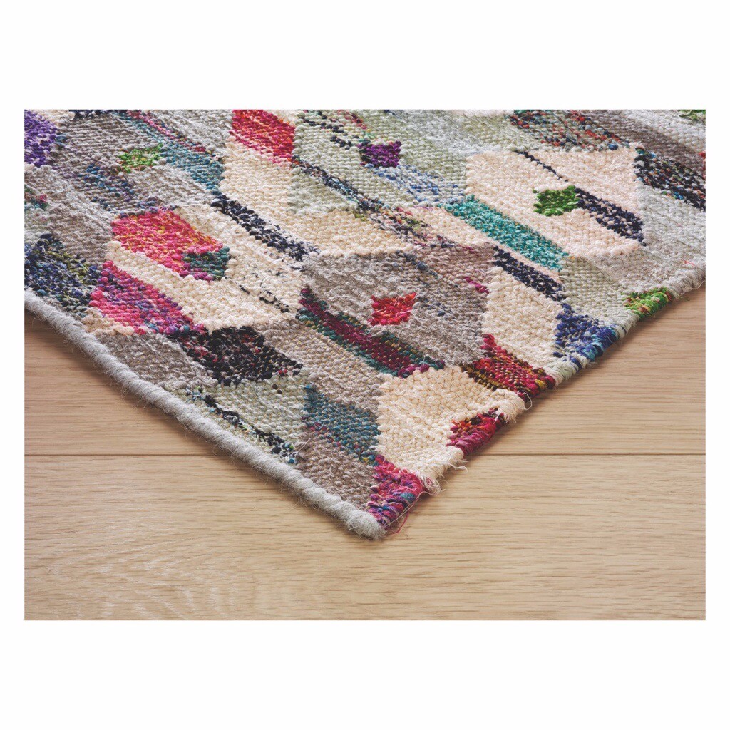 Habitat TRIGAS Large Multicoloured flat weave rug 170 x 240 cm