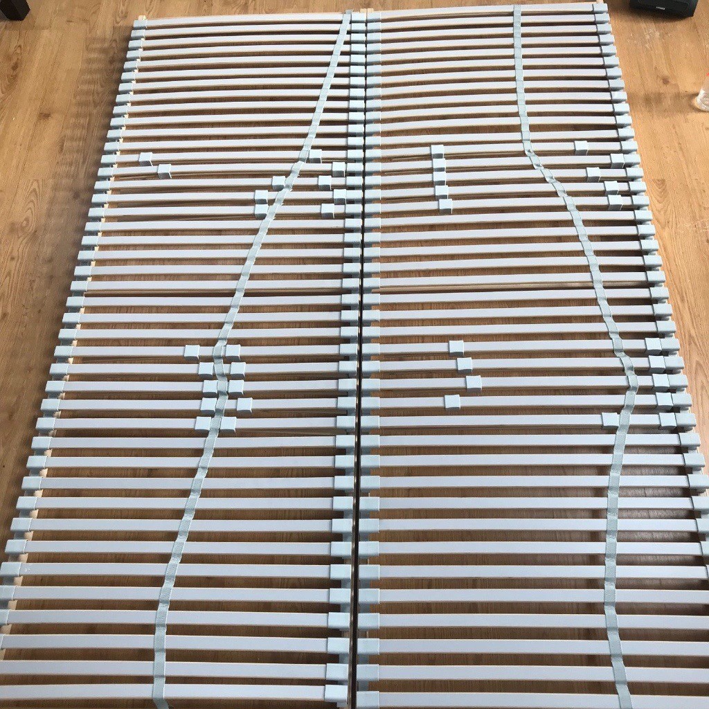 Ikea Sultan Laxeby European Double Slatted Bed Base 200cm x 140cm in