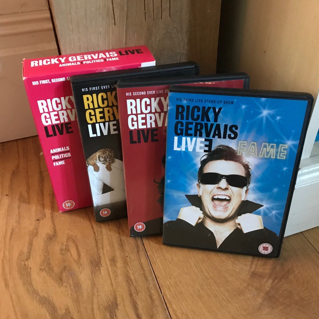 Ricky Gervais: Live Collection DVD (2007) Ricky Gervais cert 18 3 discs