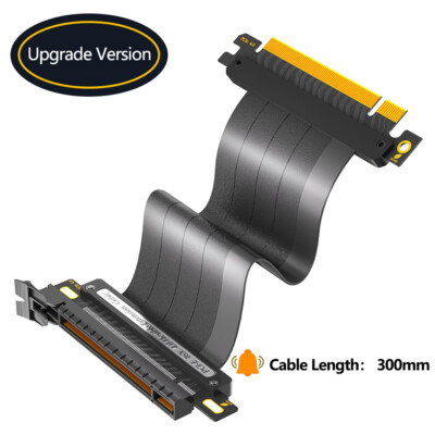 PCI-E 4.0 16x High Speed PCIe Riser 90/180 Degree Cable 64GBS for GPU Extension