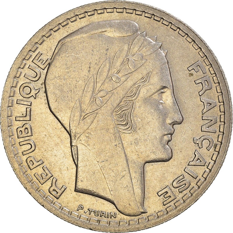 [#921403] Monnaie, France, 10 Francs, 1947