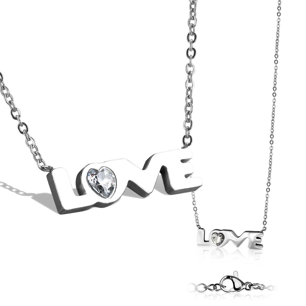 [韓国人気ジュエリー] nff love code necklace-silver Amazon.com: 925 Sterling Silver Infinity Forever Love Chain