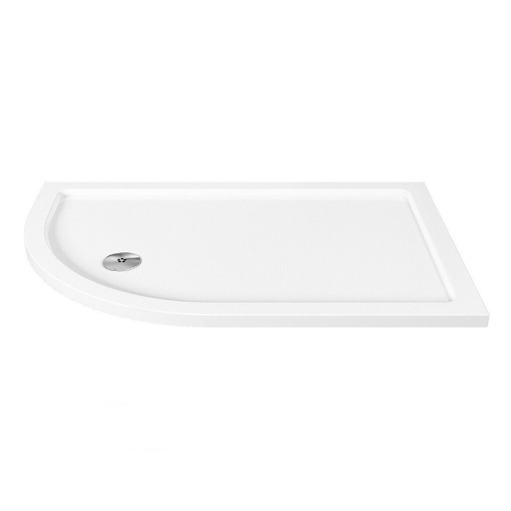Stc Low Profile 1200 X 800mm Offset Quadrant Shower Tray Left