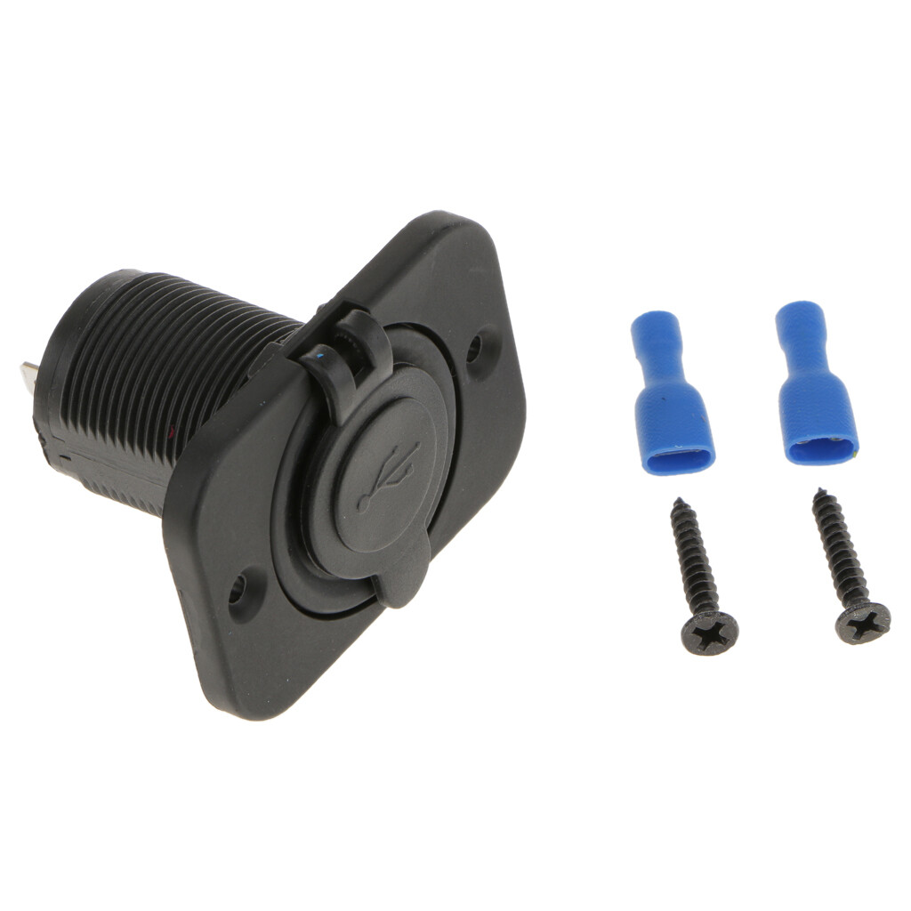 12V Waterproof Car Cigarette Lighter Dual 2.1A USB Power Adapter Charger Plug zt