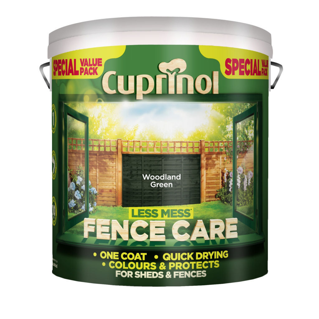 Cuprinol Fencecare Less Mess Shed & Fence Paint 6 L One Coat All