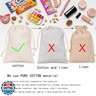 gobyhumm 20 Pieces Muslin Bags Cotton Drawstring Bags Sachet Bag for Home Supplies （5 * 7
