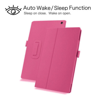 New Amazon Fire 7" (2022) Case, 12th Generation Folio Leather Smart Stand Cover