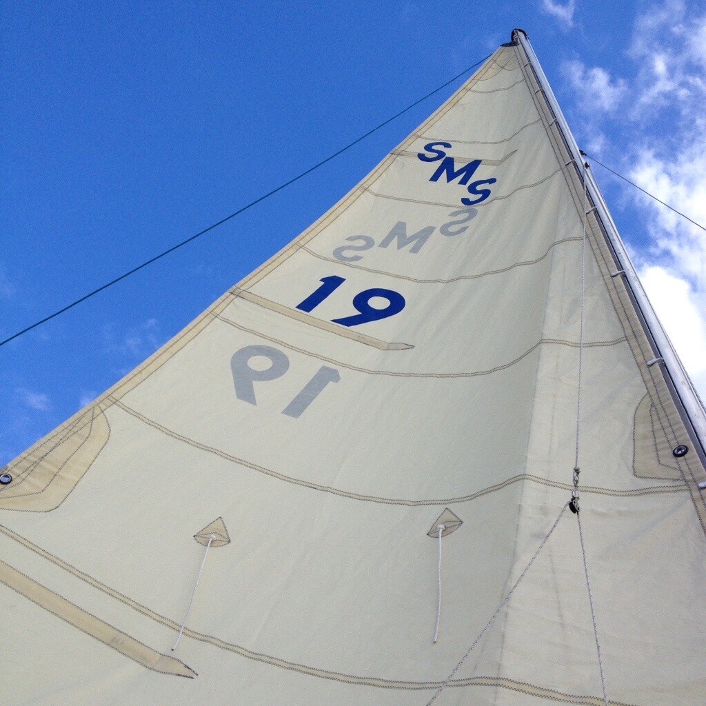 Shipmate Senior 16 ft weekend sailing GRP cruiser, with galvanised