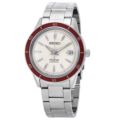 Pre-owned Seiko Presage Style60s White Dial Automatic Srph93 Srph93j1 Srph93j Men's Watch