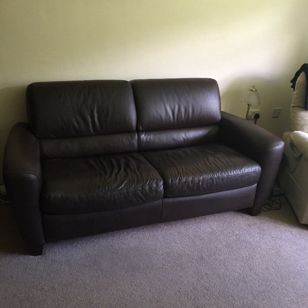 IKEA LEATHER SOFA BED in Coulsdon, London Gumtree