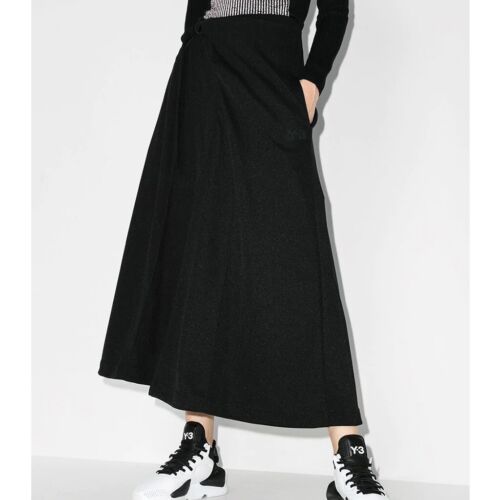Adidas Y-3 Yohji Yamamoto Women's Classic Track Skirt Black Adidas Y-3 Yohji Yamamoto Women's Classic Track Skirt Black