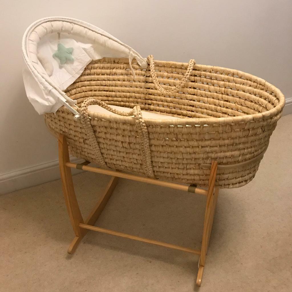 Baby’s Cot (Basket Style / Rocking) & Accessories in Norwich, Norfolk