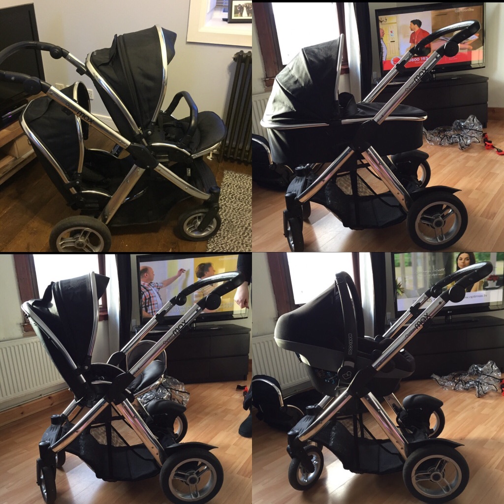Oyster Max Tandem stroller (buggy,pram,car seat) black in Edinburgh Gumtree