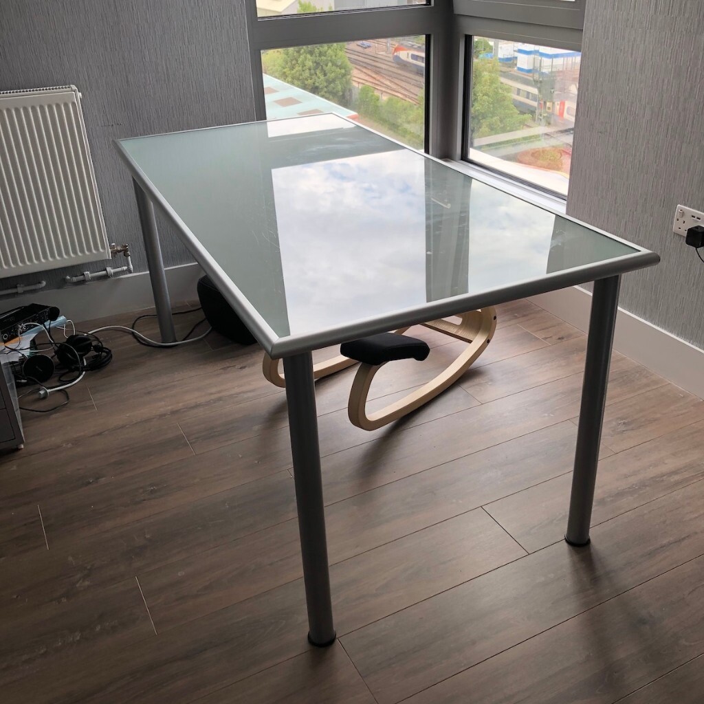 Working from home? Ikea Vika Lauri frosted glass desktop and legs