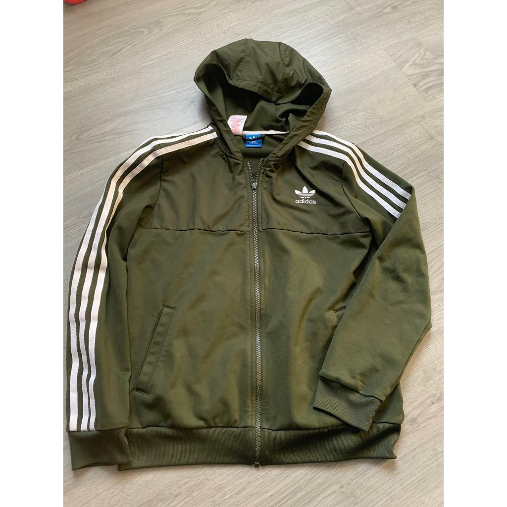 khaki green adidas jacket