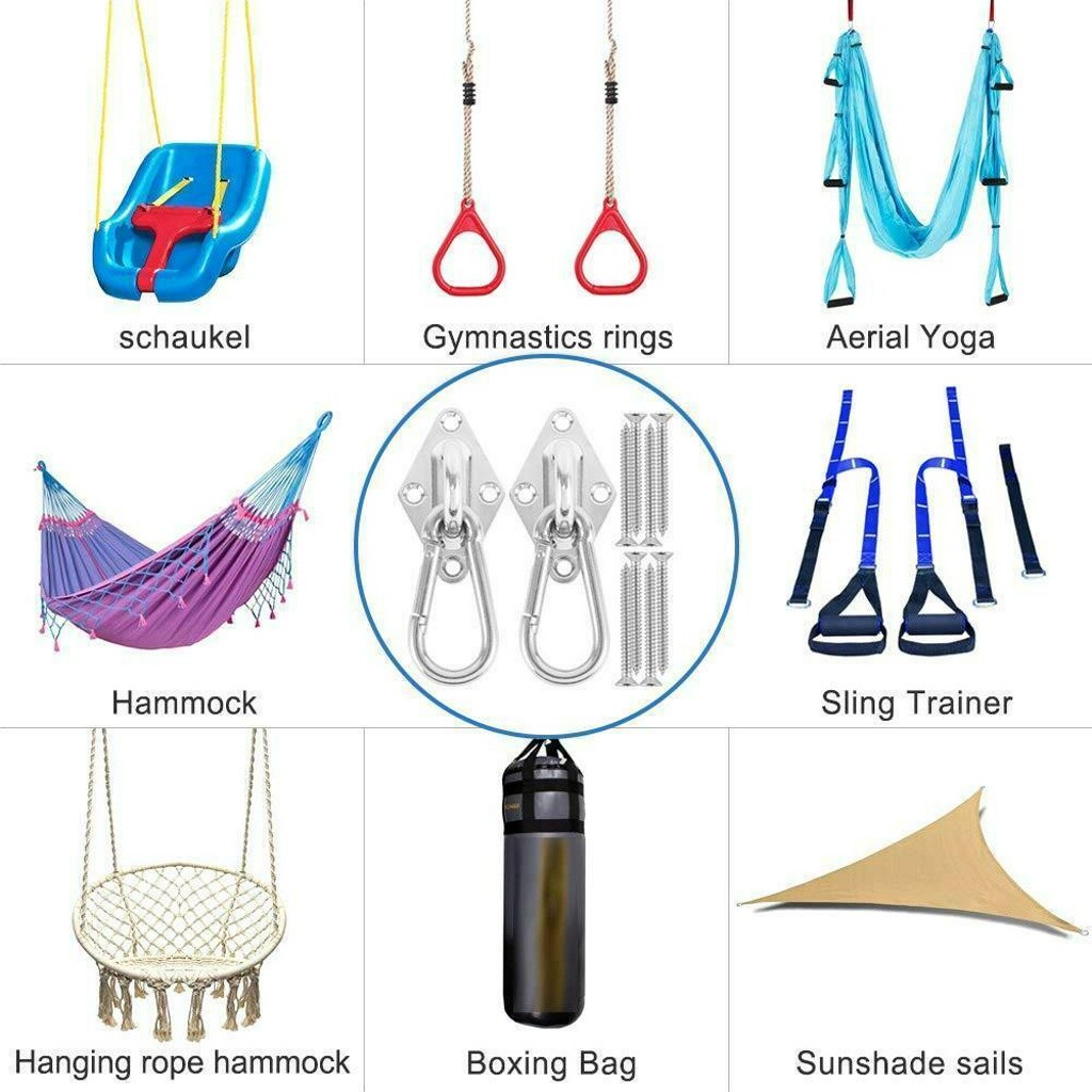 800lb Deckenhalterung Hängematte Haken Deckenbefestigung Hängesessel