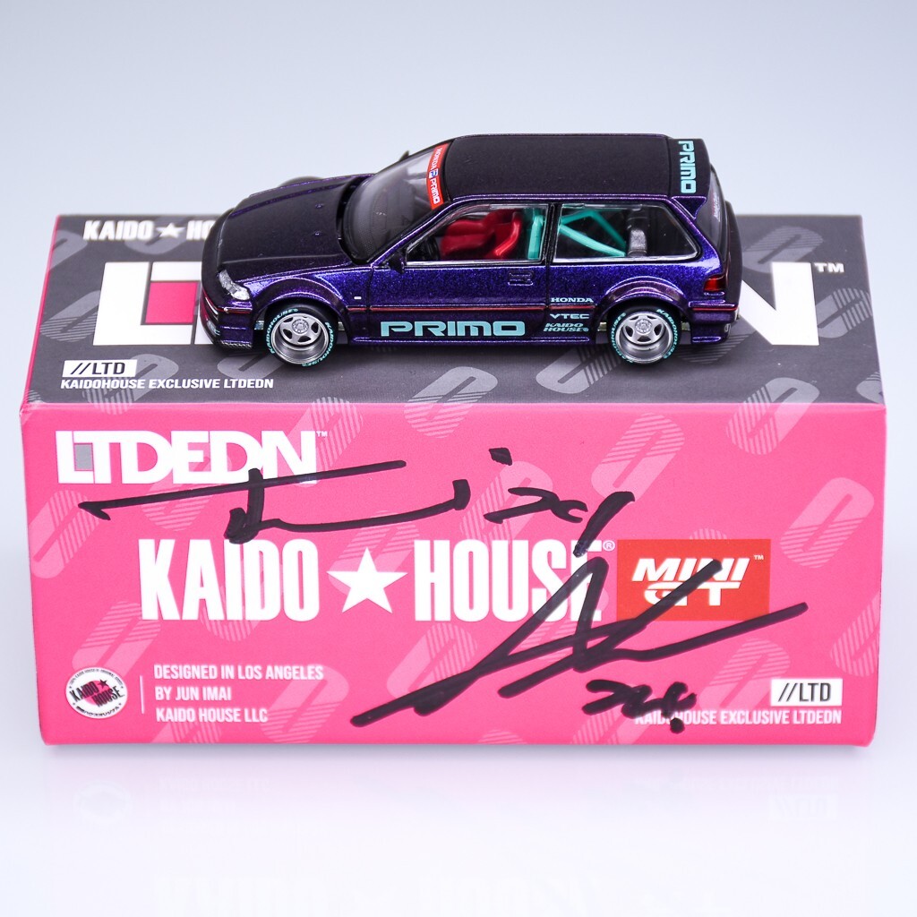 ミニカー KAIDO HOUSE LTDEDN HONDA CIVIC EFKANJO Kaido House x Mini GT 1:64 Honda Civic (EF) Kanjo V1 - White