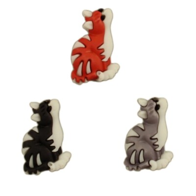 Tabby Cats PP124 - Cats Buttons Galore Embellishments - Craft Sewing Scrap
