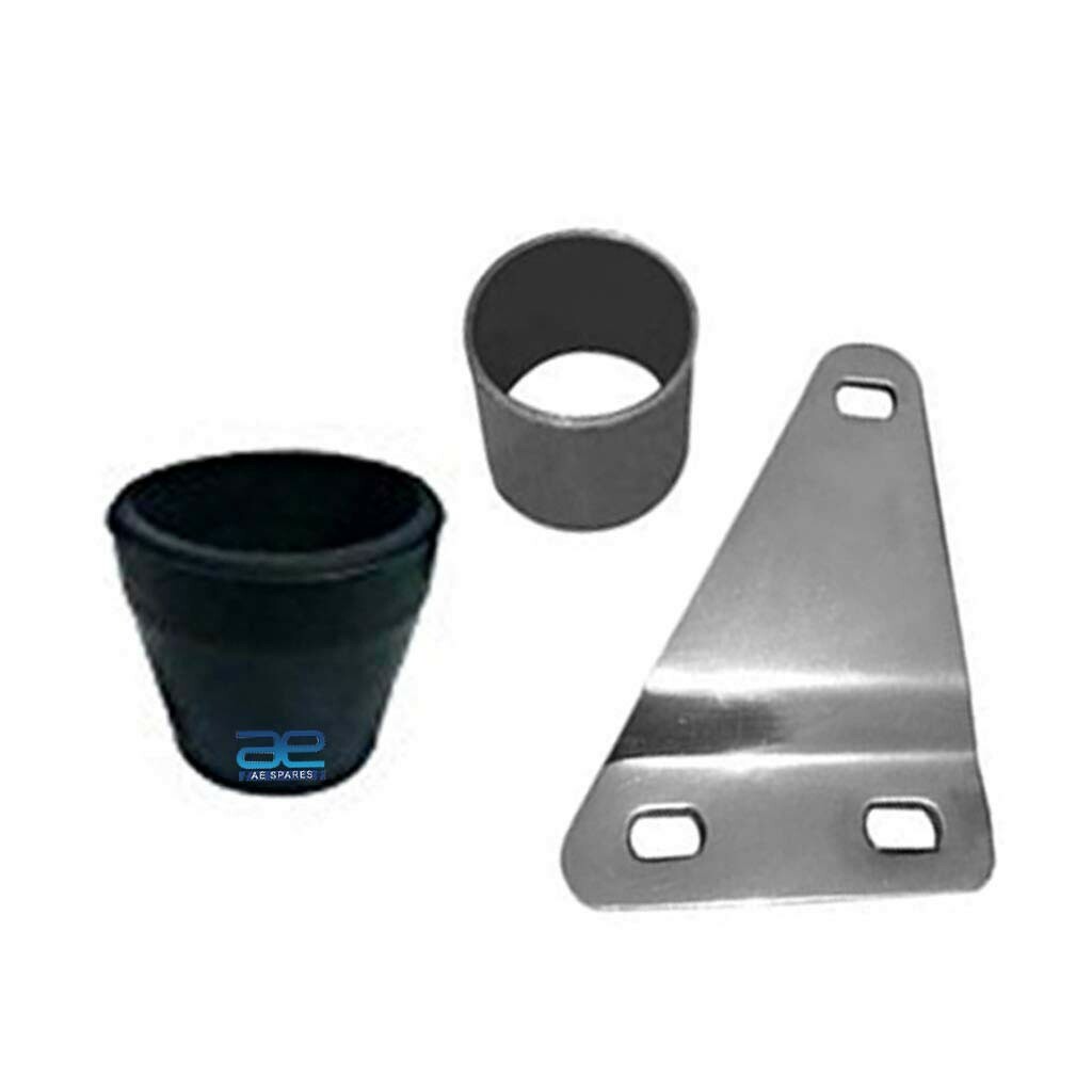 Silencer Exhaust Glass wool Black & Chrome For Royal Enfield Classic 350 cc 