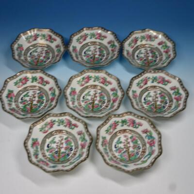 Coalport Bone China - Indian Tree - 8 Fruit or Dessert Bowls - 5¾ inches