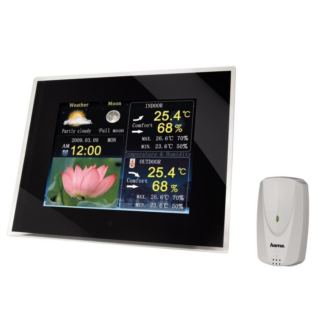 Hama Digital photo frame + weather station 26.4 cm (10.4") in