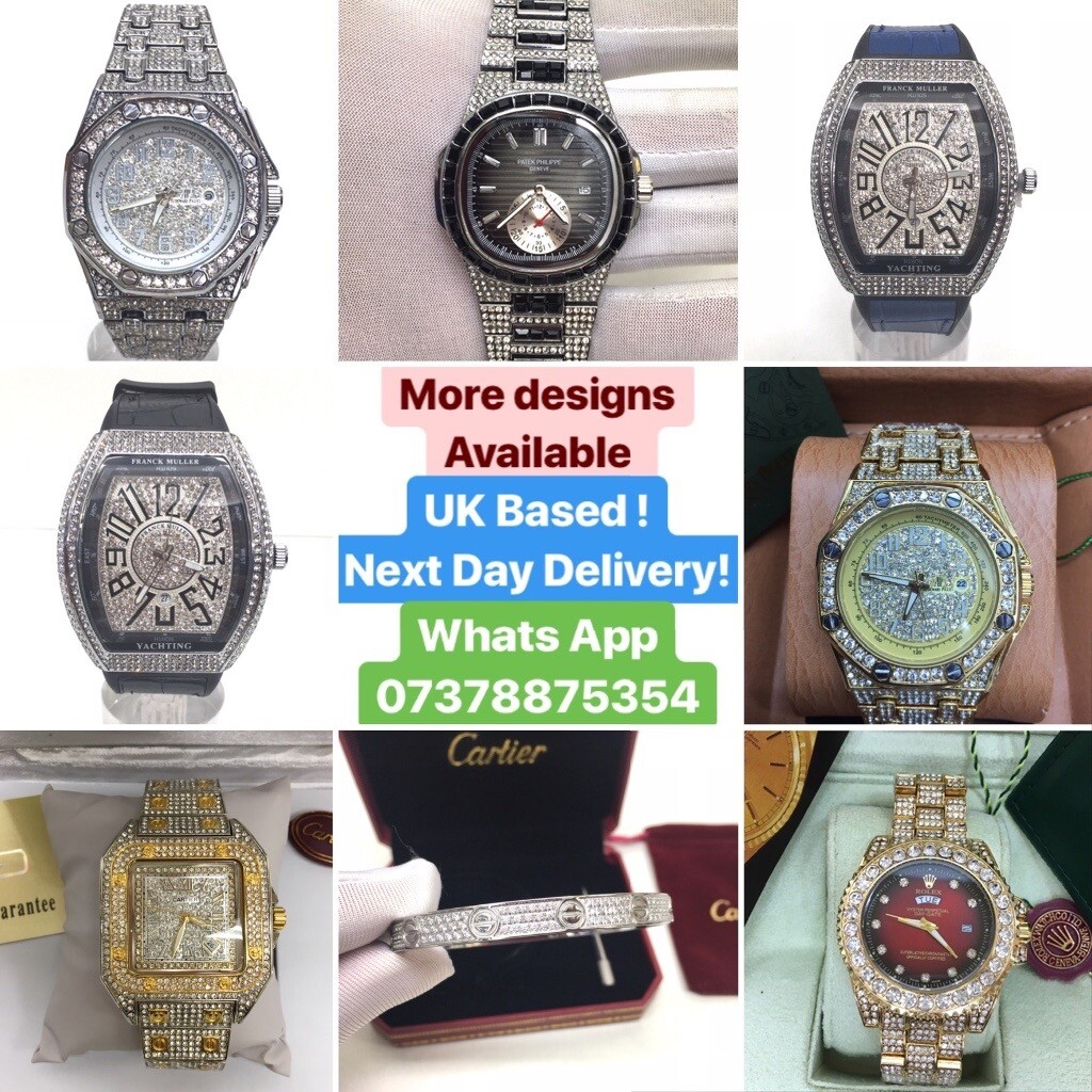 Cartier Santos AP Patek Philippe Audemars Piguet Iced Out Buss down